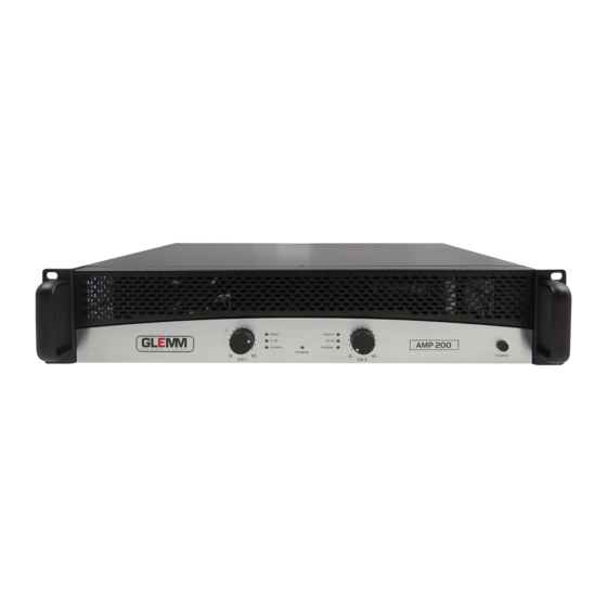 GLEMM AMP 200 Stereo Amplifier Manuals