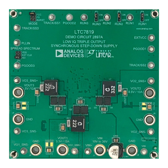 Analog Devices DC2897A Evaluation Board Manuals