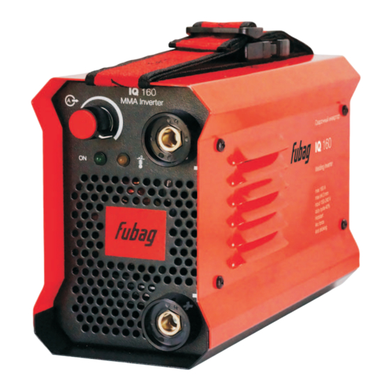 Fubag IQ 160 Operator's Manual