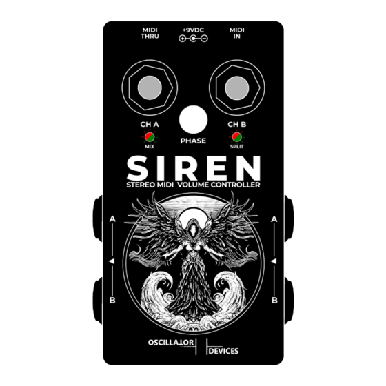 OSCILLATOR DEVICES Siren Quick Start