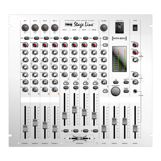 IMG STAGE LINE MPX-804 Instruction Manual