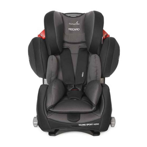 RECARO Sport HERO Reha Assembly Instructions Manual