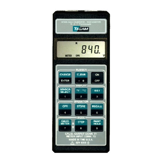 Tegam 840A Instruction Manual