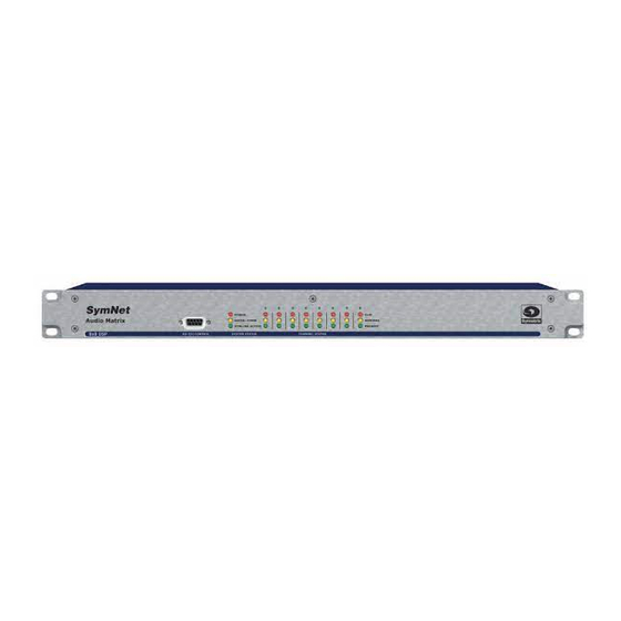 Symetrix SymNet DigIO 12x12 DSP Quick Start Manual