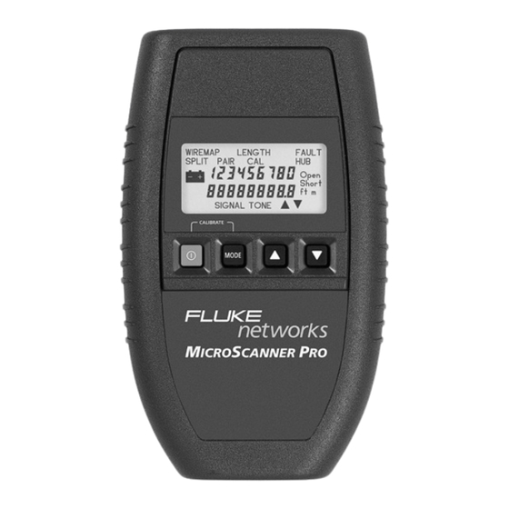 Fluke MICROSCANNER User Manual