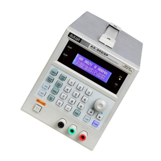 AXIOMET AX-3003P Manual