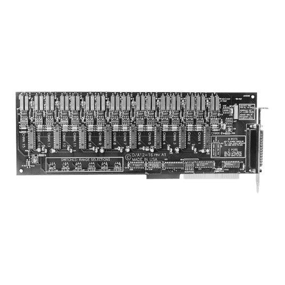 Kontron PCI-AOB8/12 User Manual