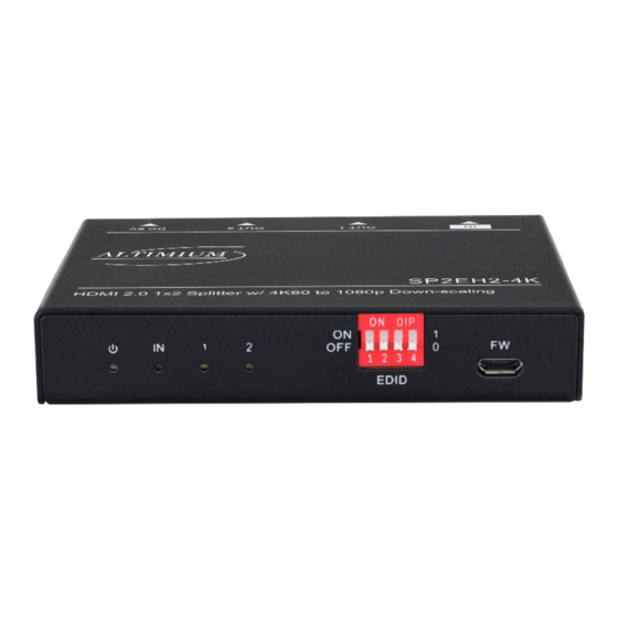Altimium SP2EH2-4K User Manual
