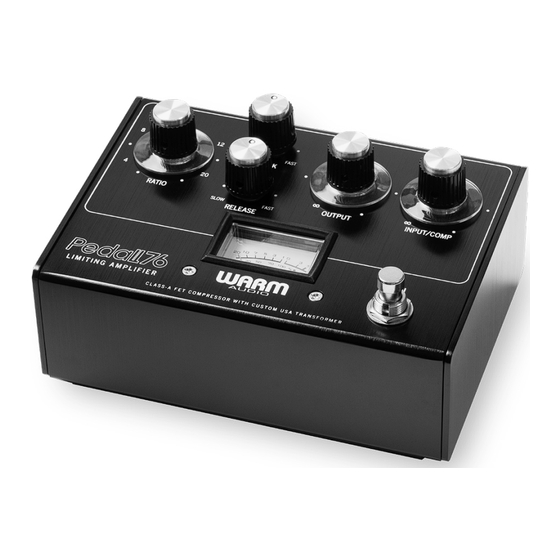 Warm Audio PEDAL76 Manual