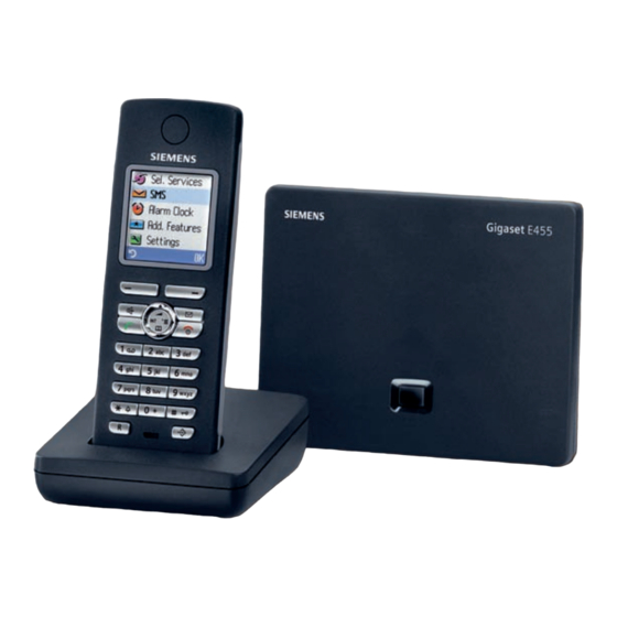 Siemens Gigaset E455 User Manual