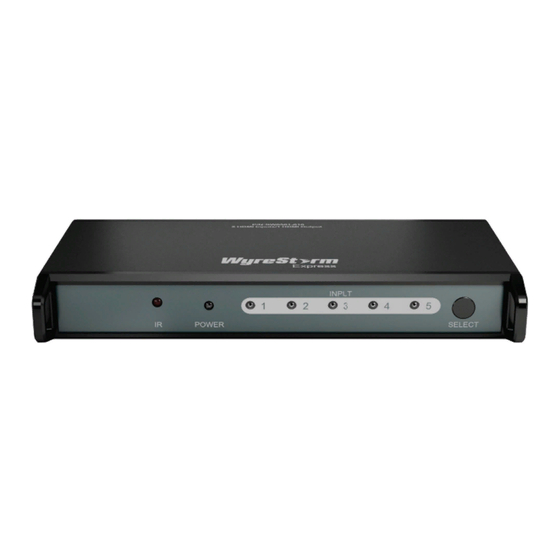 Wyrestorm EXP-SW0501-010 Quick Manual