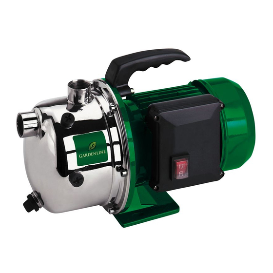 Gardenline GLGP 1002 Operating Instructions Manual