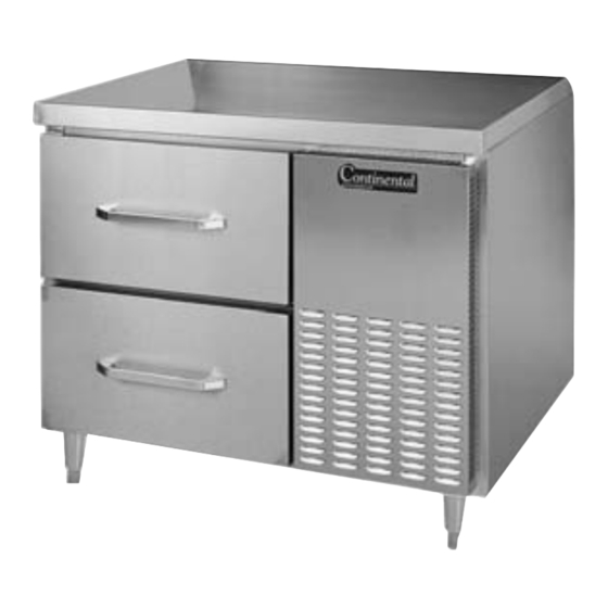 Continental Refrigerator DLRB42-SS-F Specifications