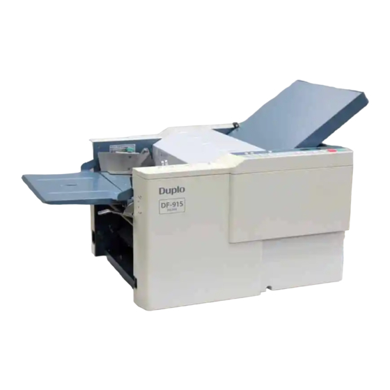 MyBinding Duplo DF-915 Instruction Manual