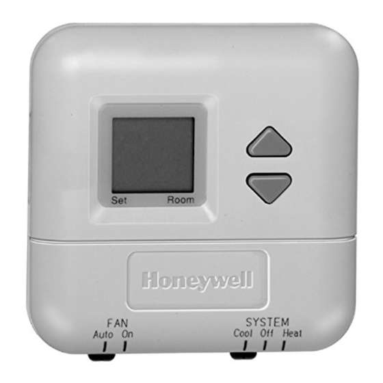 Honeywell T8401C1015 - Electronic Thermostat - 1 Heat/1Cool Manuals