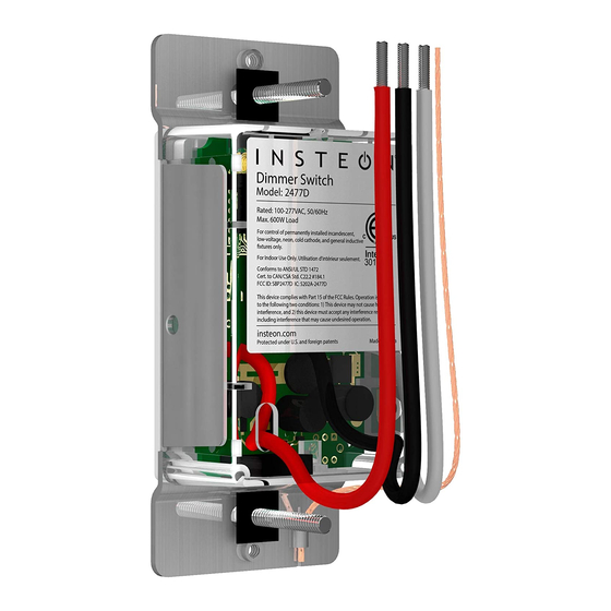 INSTEON 2477D Quick Start Manual