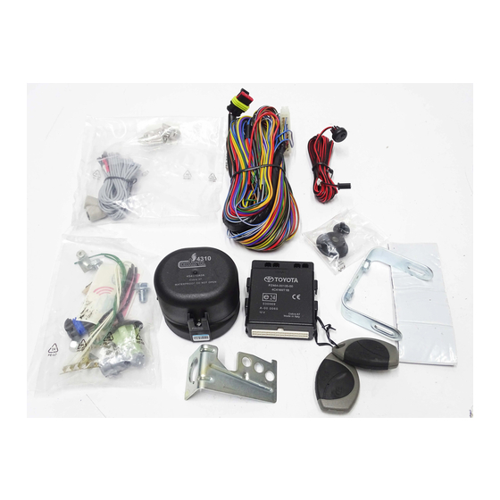 Toyota vss3 Settings Manual