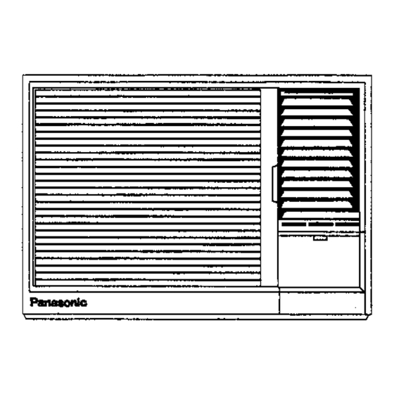 Panasonic CW-A200SR Operating Instructions Manual