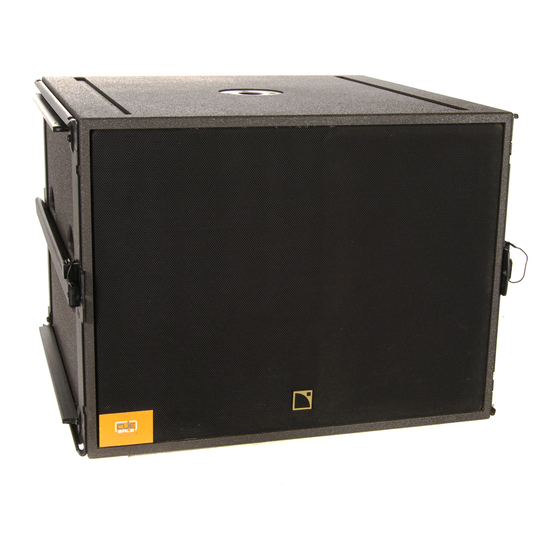 L-Acoustics SB18m Rigging Manual