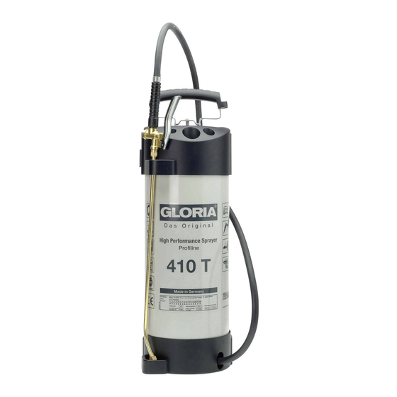 Gloria 410T Operating Instructions Manual