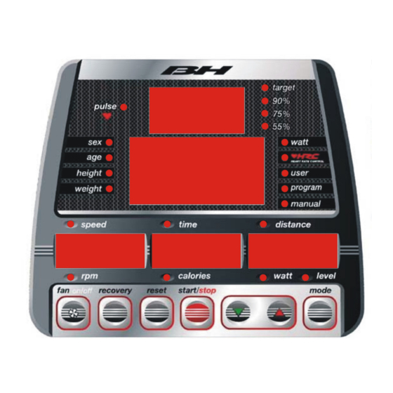 BH FITNESS H872N Manual