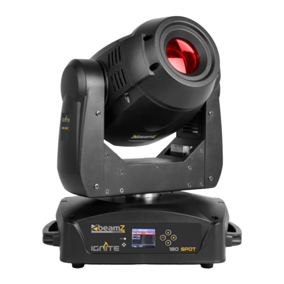 Beamz Pro IGNITE180 Instruction Manual