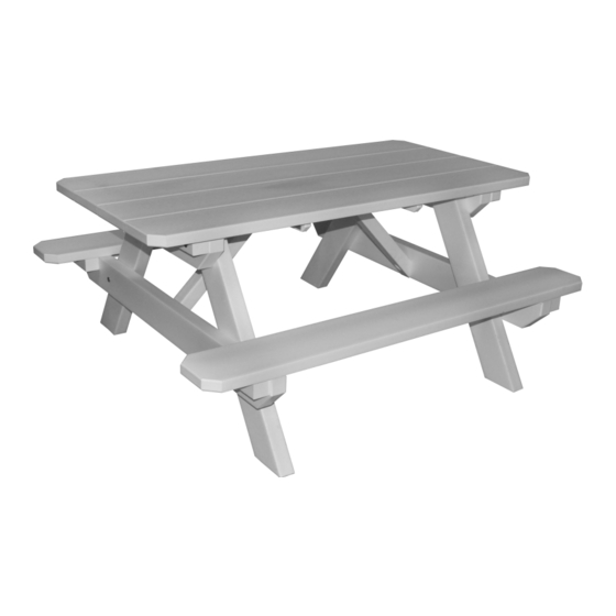 A&L Furniture Poly Kids Table Assembly Instructions