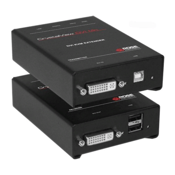 Rose electronics CrystalView DVI Mini Installation And Operation Manual