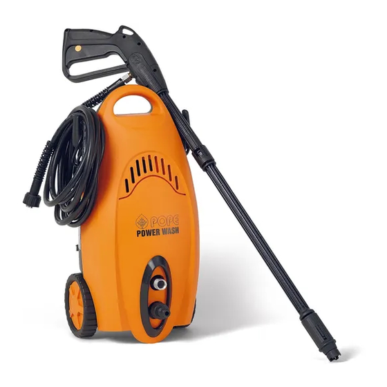 Pope POWER WASH 101HPW1500 Operator's Manual