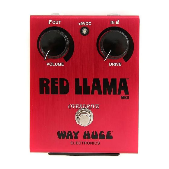 Way Huge RED LLAMA Mk II WHE-203 Instruction Manual