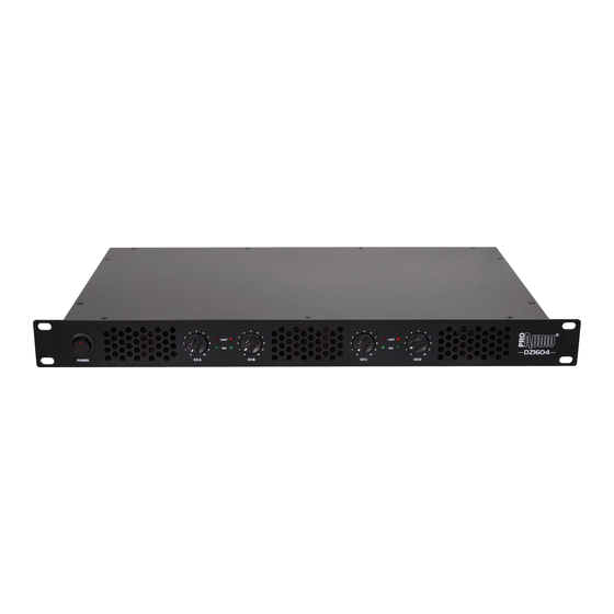 ProAudio DZ1604 User Manual