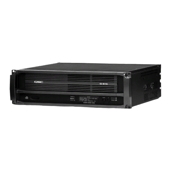 QSC Q-SYS I/O Frame User Manual