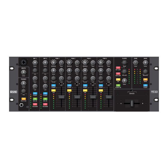 Rane MP25 Operator's Manual