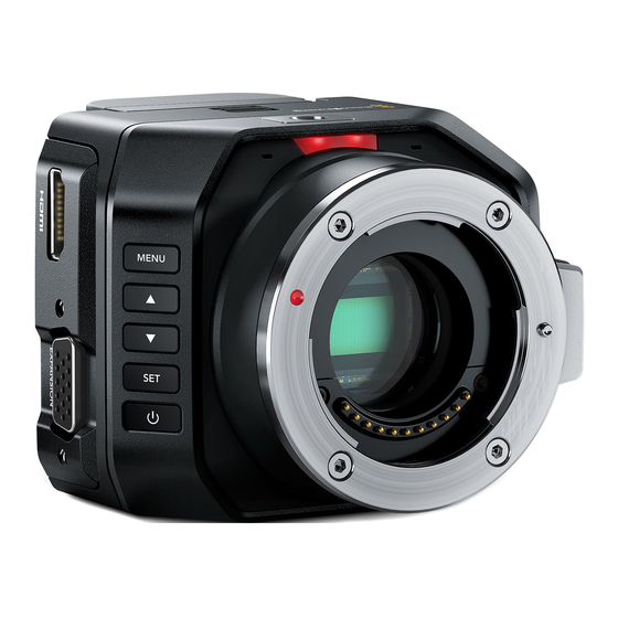 Blackmagicdesign Studio Camera Installation And Operation Manual