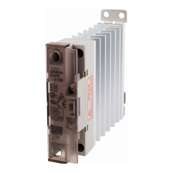 Omron G3PE Series Manual