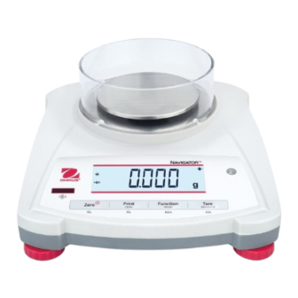 OHAUS Navigator Instruction Manual