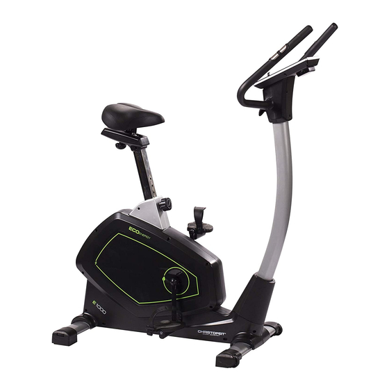 Christopeit Sport E 1000 Assembly And Exercise Instructions