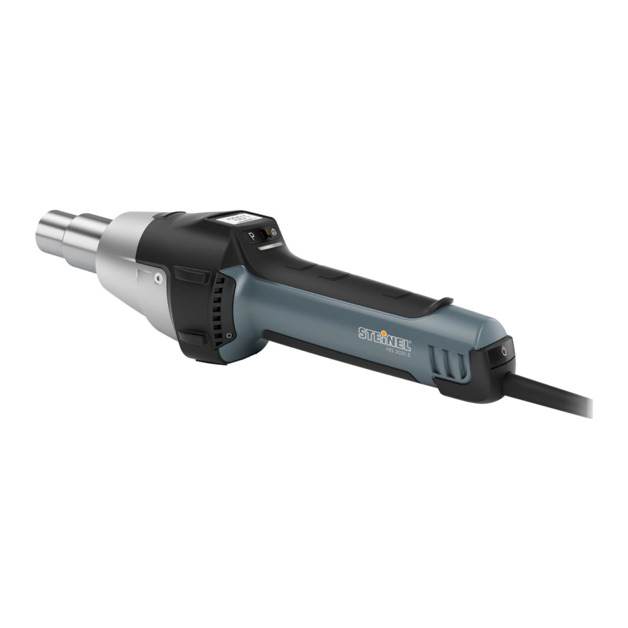 STEINEL PROFESSIONAL HG 2620 E Manual