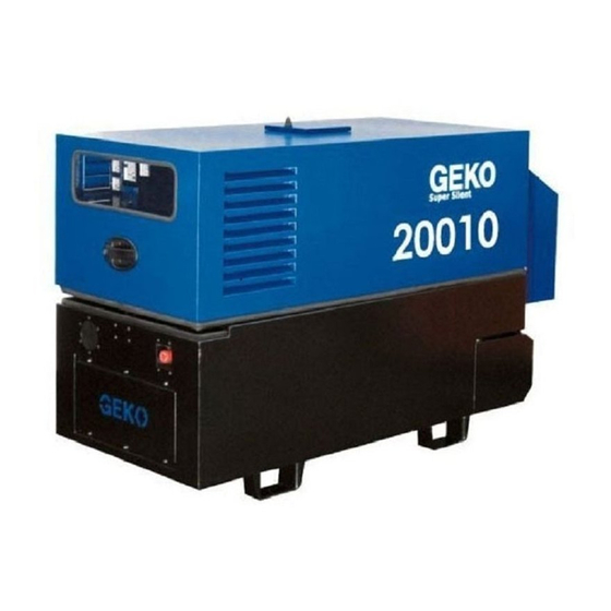 Geko 20010 ED-S/DEDA Operating Instructions Manual