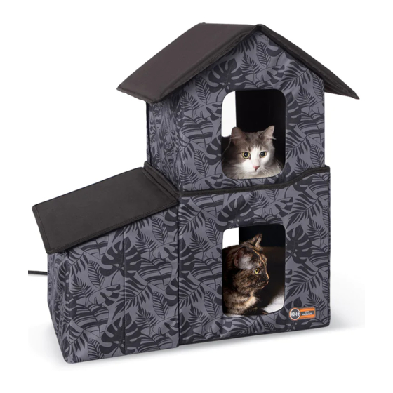 K&H Outdoor Two-Story Kitty House with Dining Room Care Instructions