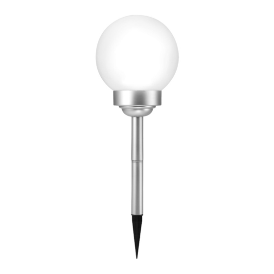 Renkforce 1290212 Solar Garden Light Manuals