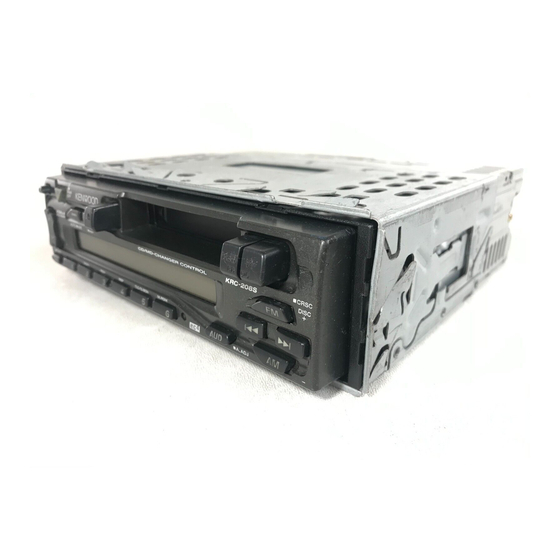 User Manuals: Kenwood KRC-208S Stereo Cassette Player