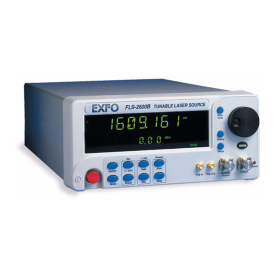 EXFO FLS-2600B User Manual