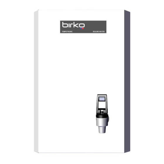 Birko Tempo Tronic 3L S/S Installation And Operating Instructions Manual