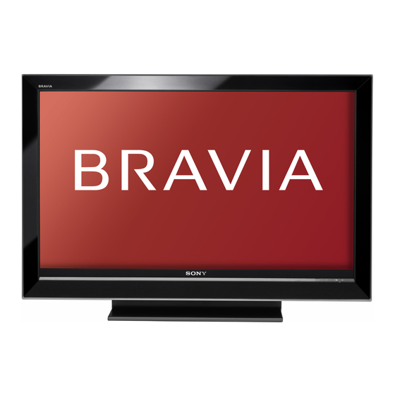 Sony Bravia KDL-40V3000, KDL-46V3000 Operating Instructions Manual