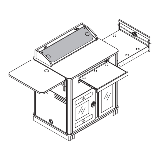 Spectrum Industries Elite Lectern 55258 Owner's Manual