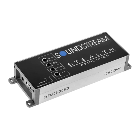 Soundstream STEALTH Series Manual