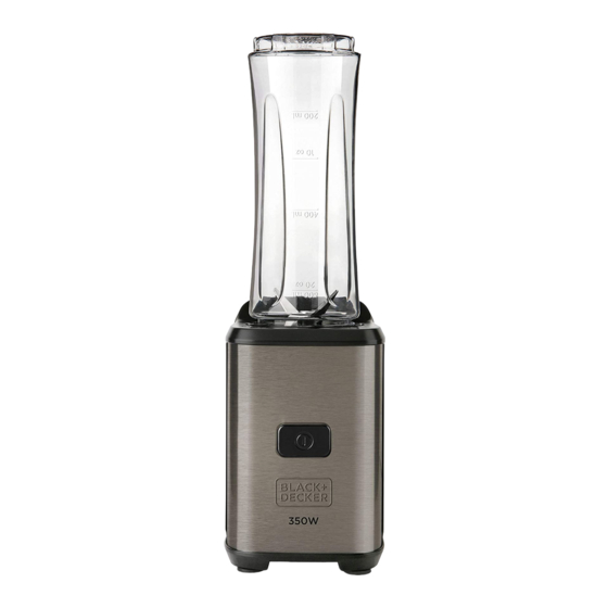 User Manuals: Black+Decker BXJB350E Personal Blender