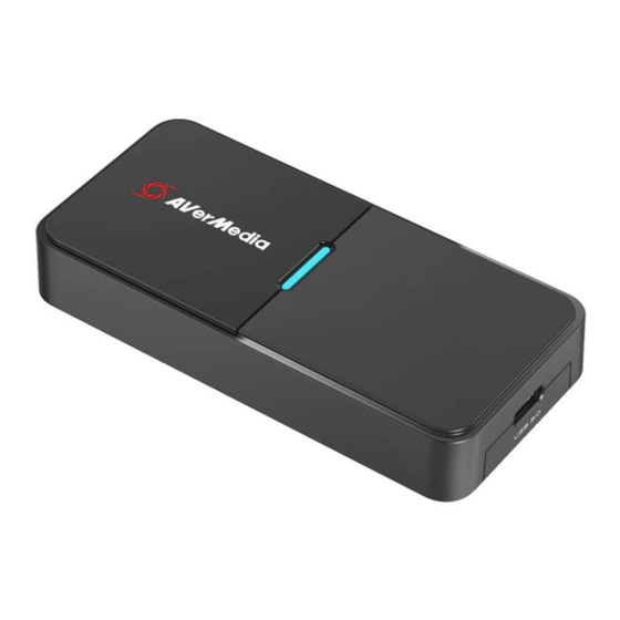 Avermedia Live Streamer CAP 4K Installation & Troubleshooting Manual