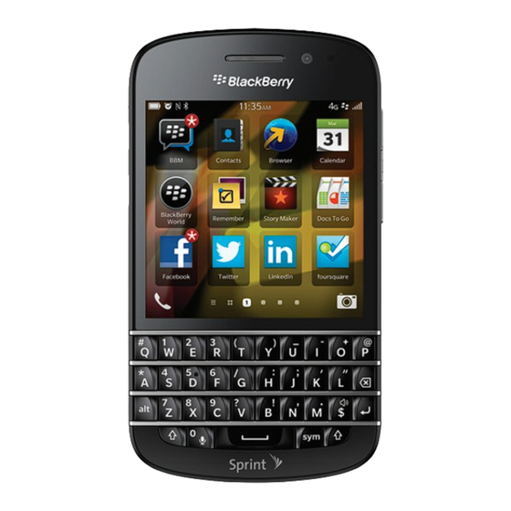 Blackberry  Q10 Get Started